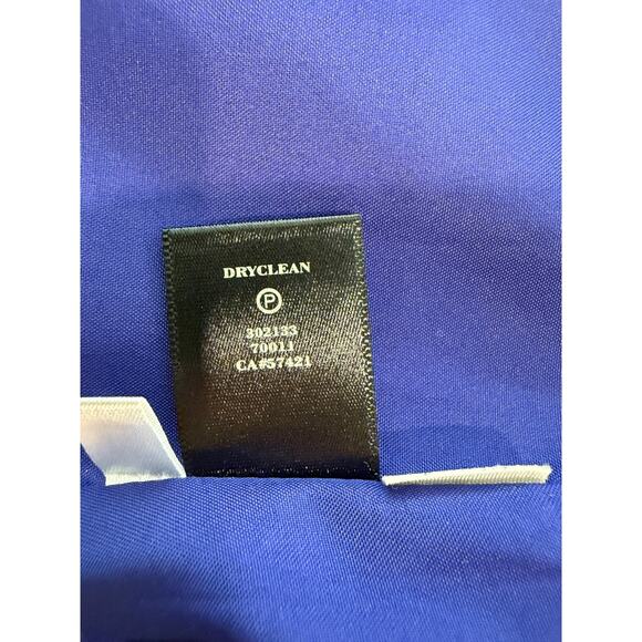 Ann Taylor Petite Purple Cap Sleeve Dress Laser Cut Hem Scoop Neck 10P - Picture 9 of 12